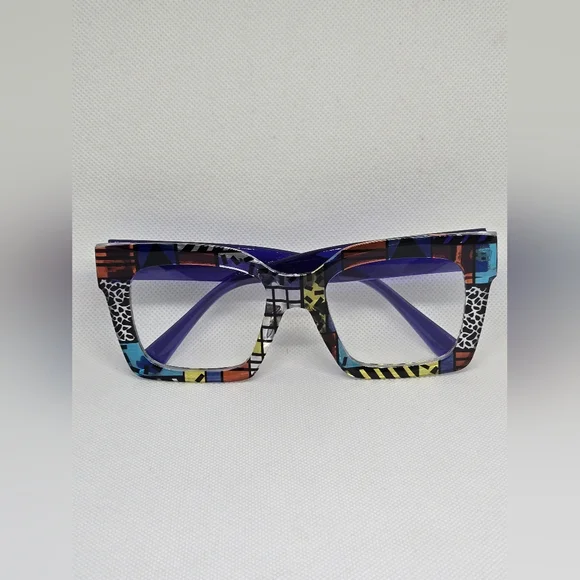 Colorful Geometric Patterned Glasses - Picture 6 of 7